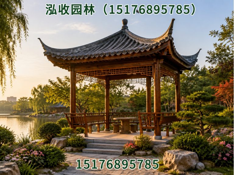 周口防腐木凉亭展示图